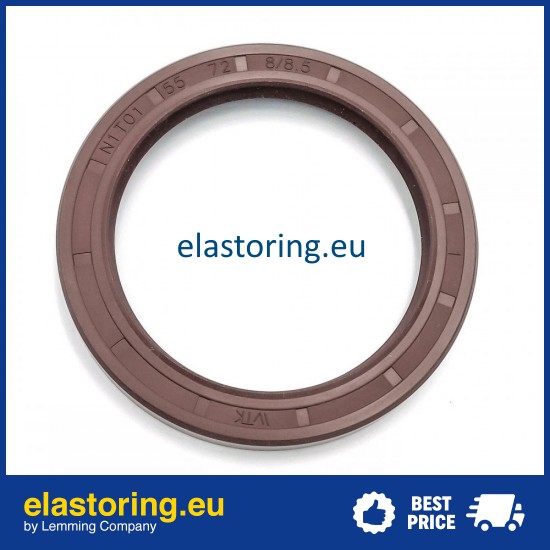 Pressure oil seal 55x72x8/8,5 N1T01 FPM [BABSL]
